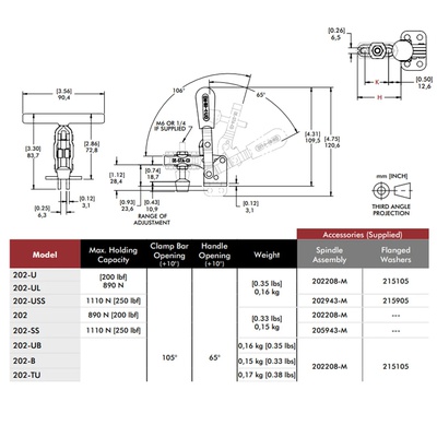 Clamp vertical 202-SS