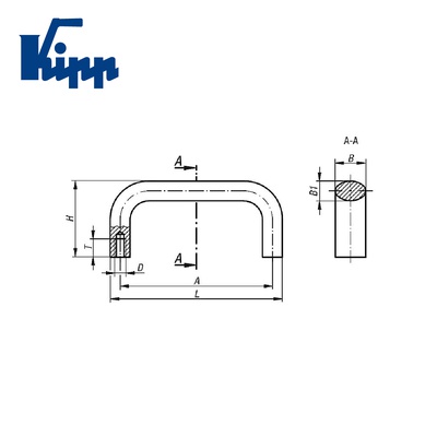 PULL HANDLES MARCA KIPP K0204.12003