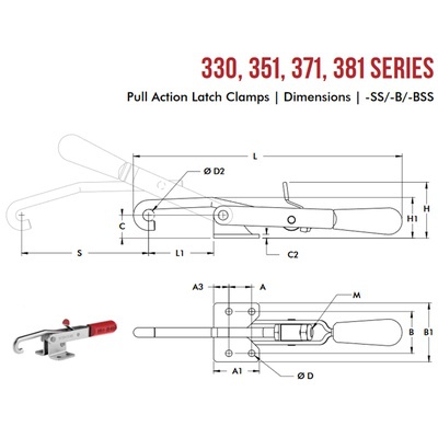 Clamp de gancho 351-SS