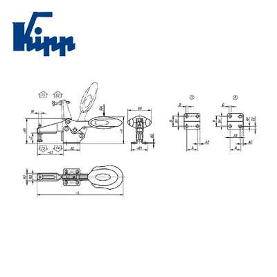 Horizontal Toggle Clamps K0660.010101