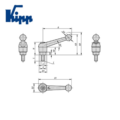 Adjustable Handles K0116.2081X30