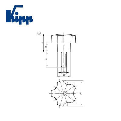 Five lobe grips  K0185.4006X18