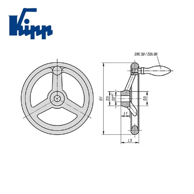 Handwheel K0671.2250XCR