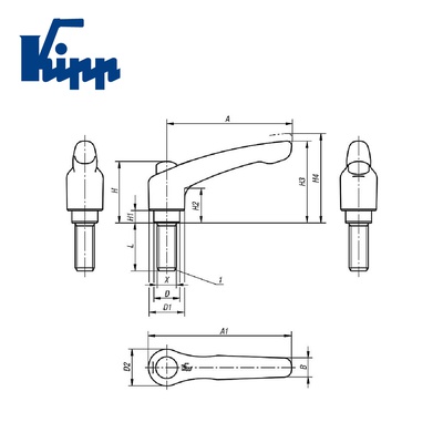 Adjustable Handles K0122.92062X30