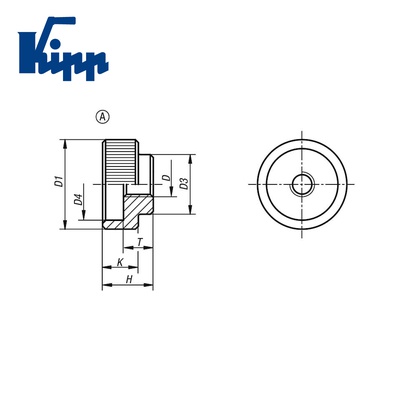 Knurled Knobs DIN 6303.  K0137.105