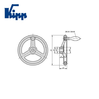 Handwheels gray cast iron  K0671.2100XCP