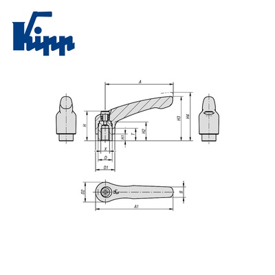 Adjustable handles K0122.1051