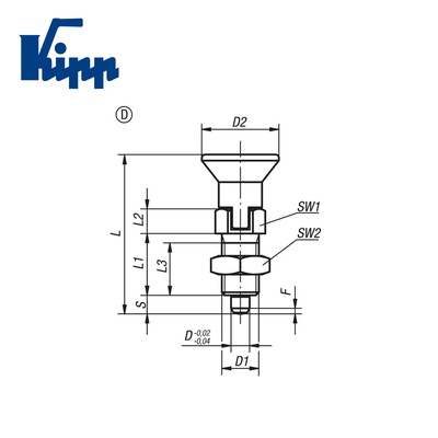 Indexing Plungers, Style D, metric K0338.430884