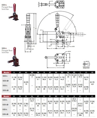 Clamp vertical 533-L