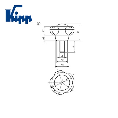 Five Lobe Grips K0255.5010X15