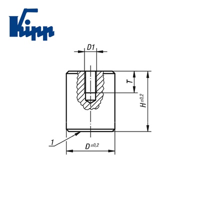 Magnets deep pot with internal thread K0552.07