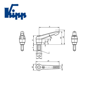 Adjustable Handle k0270.71106x10