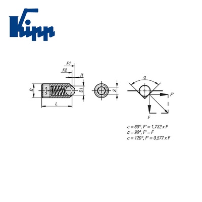 Spring Plungers ball style K0315.A2