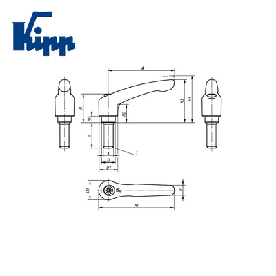 Adjustable Handles K0123.2101X60