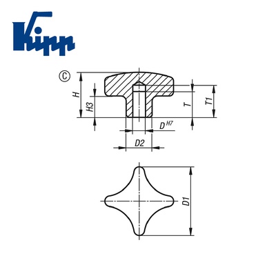 Palm Grips K0146.3063CP2