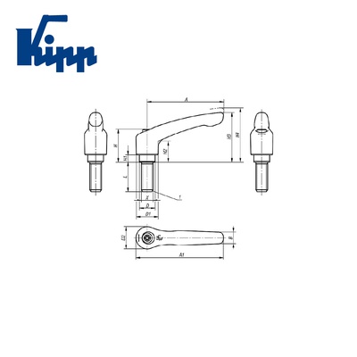 Adjustable Handles K0122.2061X60