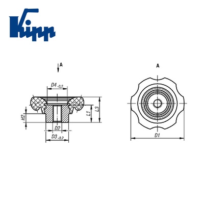 Six Lobe Knobs K0184.83112