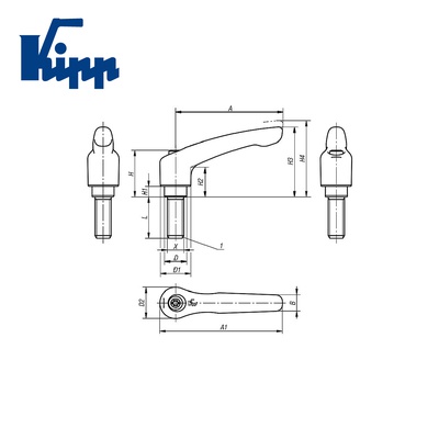 Adjustable Handles K0122.2061X25