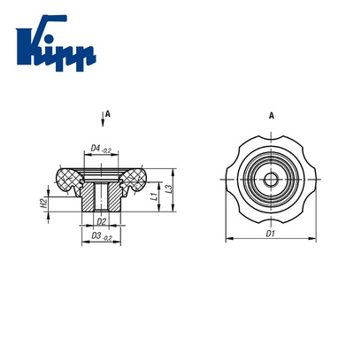 Six Lobe Knobs K0184.70112