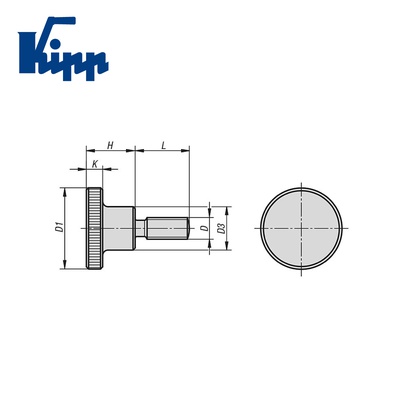 Knurled Thumb Screws  K0140.05X16