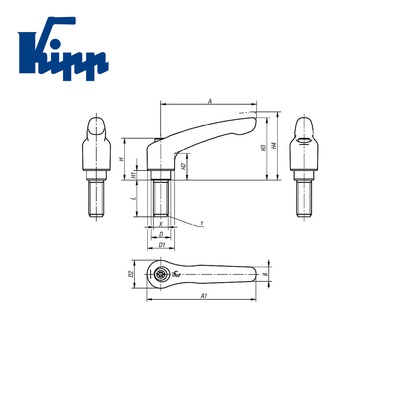 Adjustable Handles K0122.1052X25