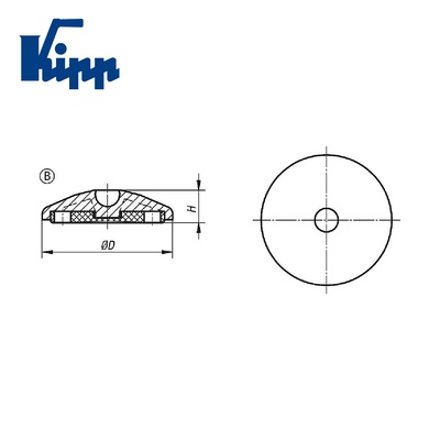 Antistatic plate for swivel feet k0415.12050