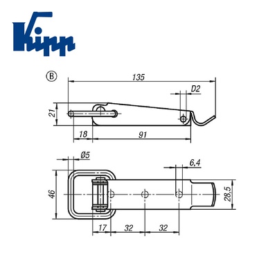 LATCHES WITH PULL BAR MARCA KIPP K0045.2641352