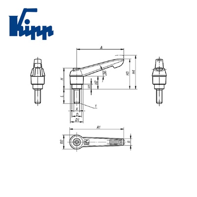 Adjustable Handle K0269.2061X40