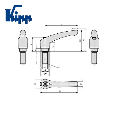 Adjustable Handles K0752.51227X50