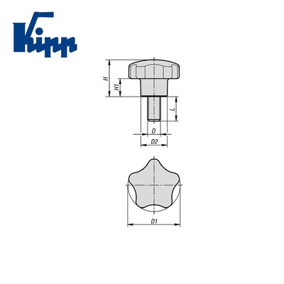 Lobe grips K1298.6012X30