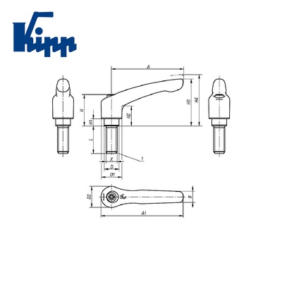 Adjustable Handles K0122.41027X80