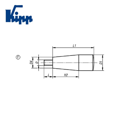 Taper Grip Handle fixed K0172.306