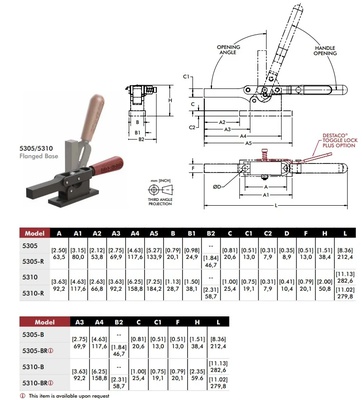 Clamp horizontal 5310