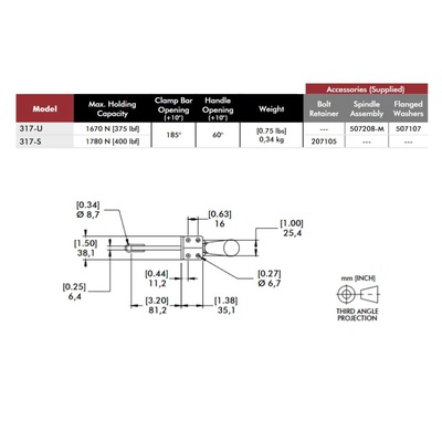 Clamp vertical 317-S