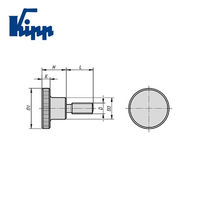 Knurled Thumb  K0140.062X16