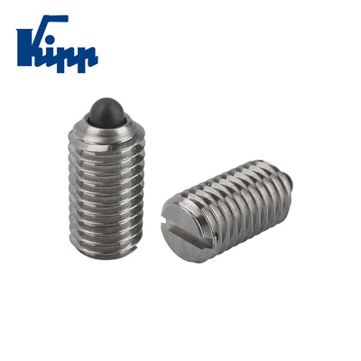 Spring Plungers pin style, slotted, stainless steel, standard end pressure, inch K0314.AE