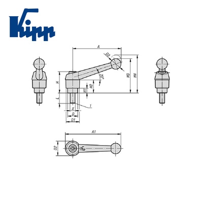 Adjustable Handles K0116.1A01X40