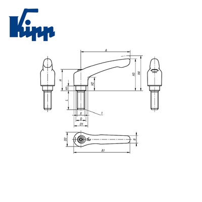 Adjustable Handle K0124.208X50