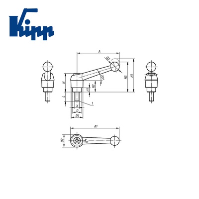 Adjustable Handle K0117.2A23x20