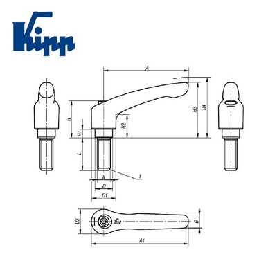 Adjustable Handles K0122.2061X35