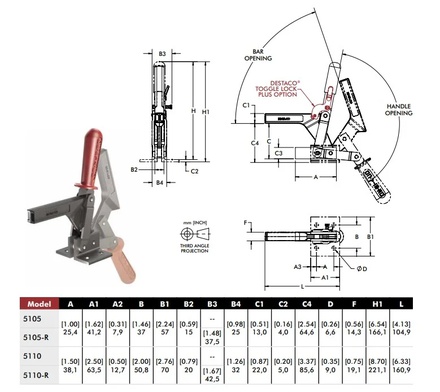 Clamp vertical  5110