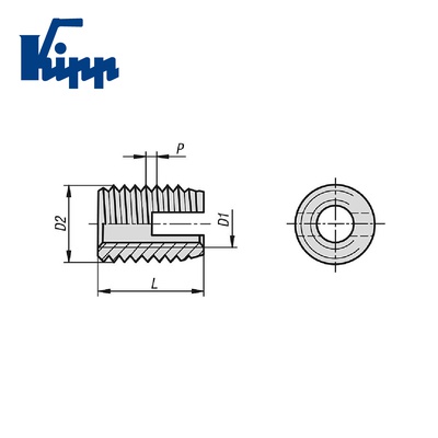 THREADED INSERT MARCA KIPP K0978.110