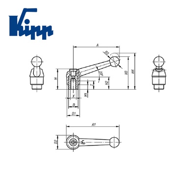 Adjustable Handles K0116.4123